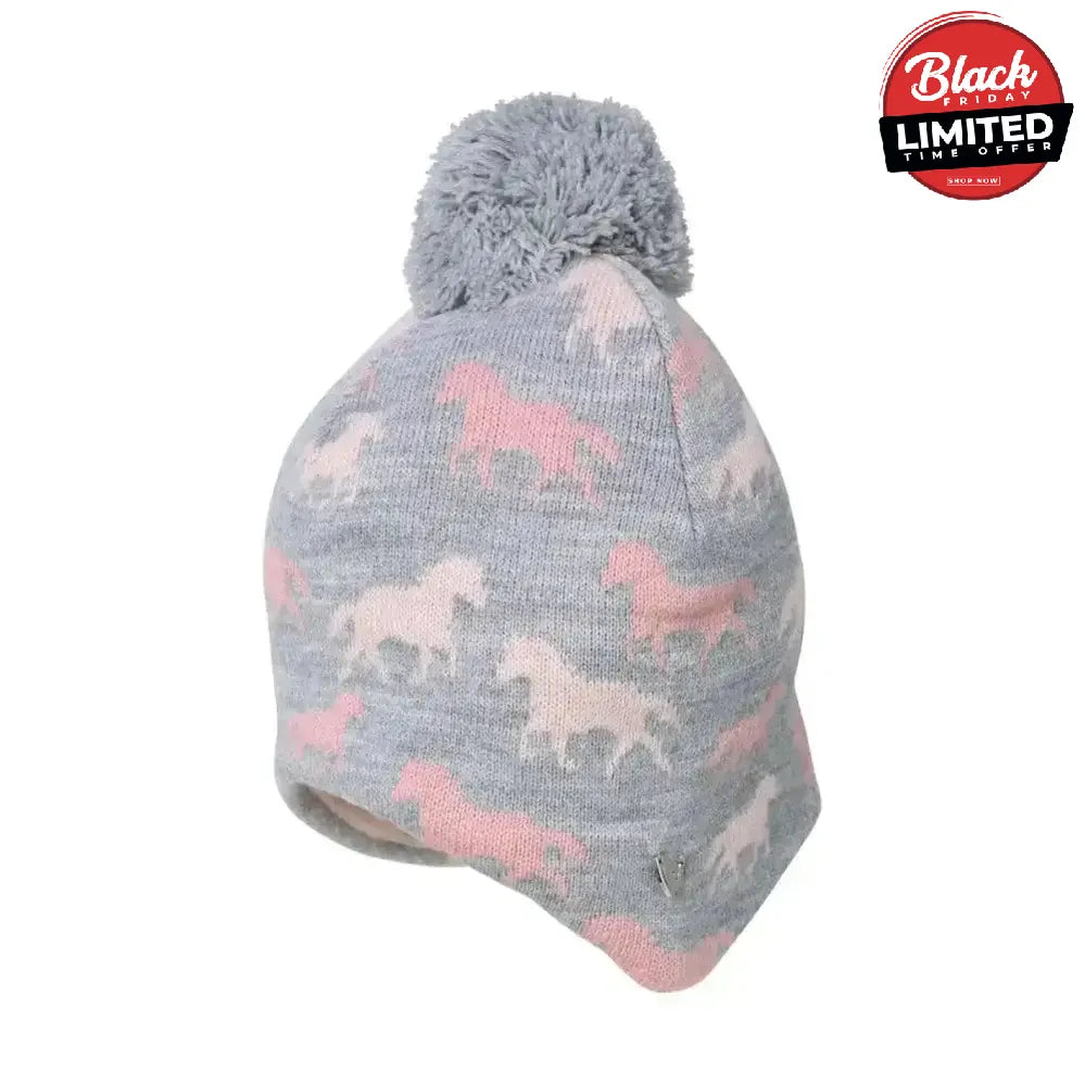Hy Equestrian Flaine Children's Hat Grey/Pink Headwear
