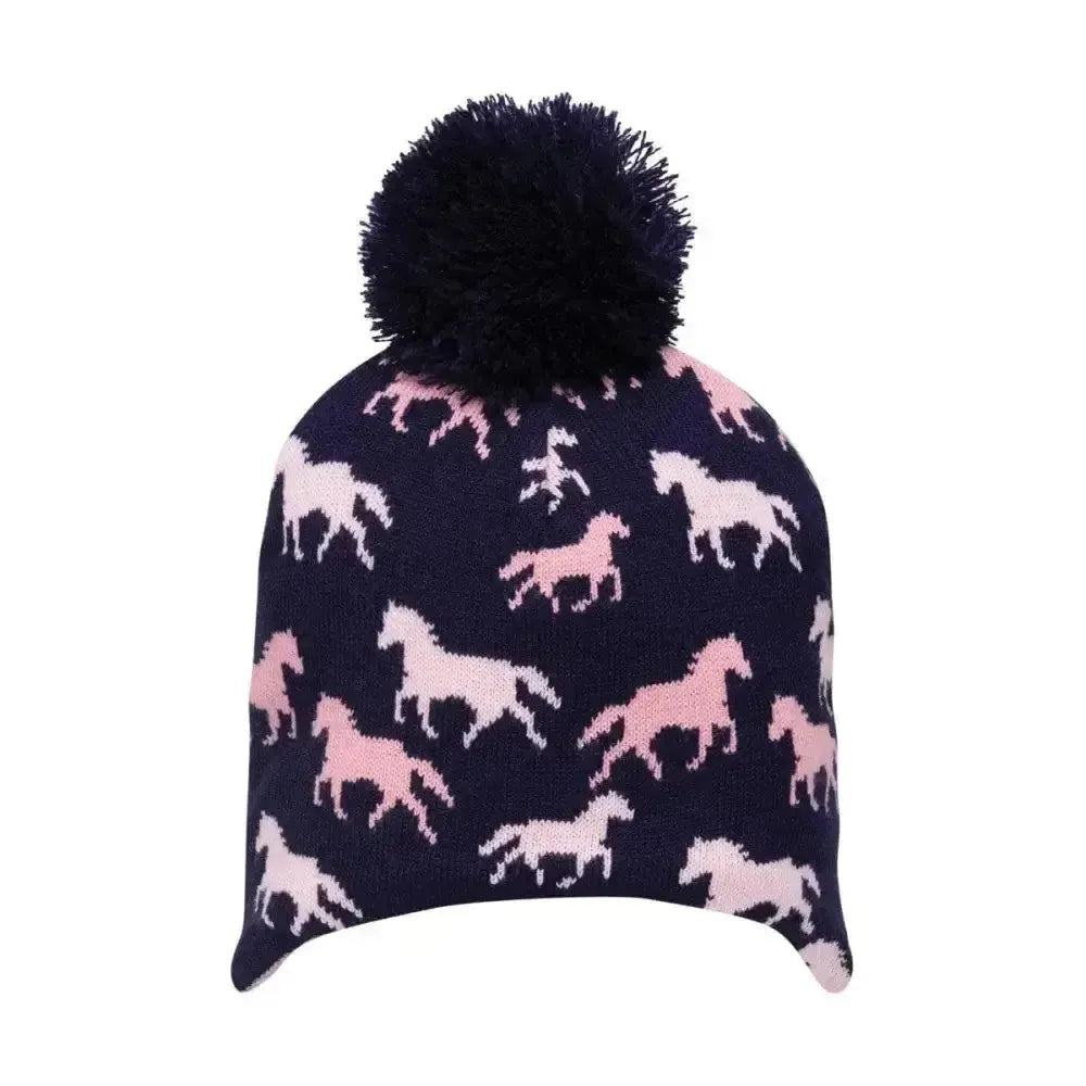 Hy Equestrian Flaine Children's Hat Navy/Pink Headwear