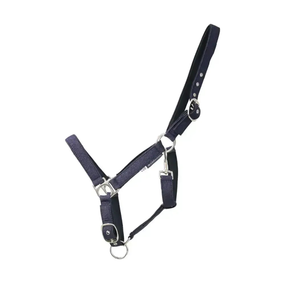 Hy Equestrian Glitzy Headcollar Navy Small Pony Headcollars