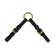 Hy Equestrian Leather Coupling Black One Size Bit Coupler