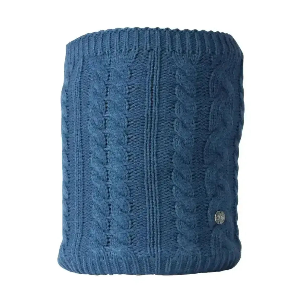 Hy Equestrian Melrose Cable Knit Snood Petrol Blue Snoods