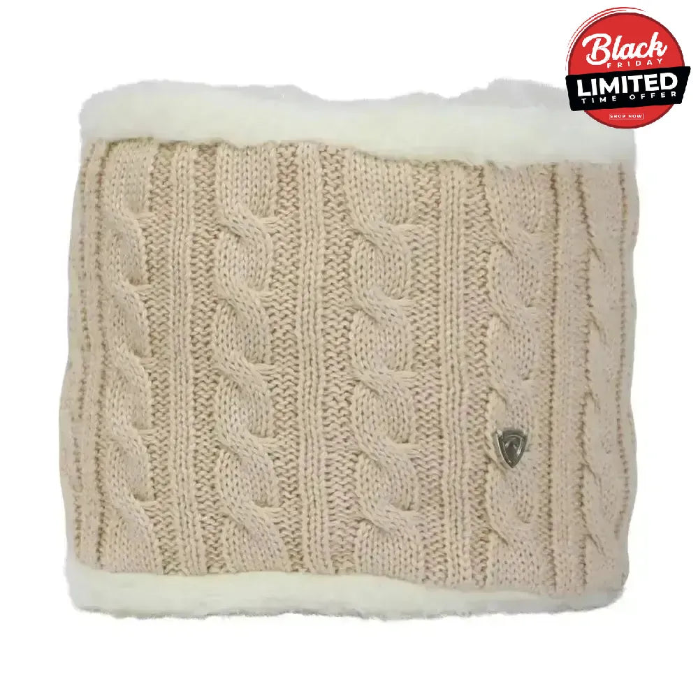 Hy Equestrian Morzine Children's Snood Beige Headwear & Neckwear