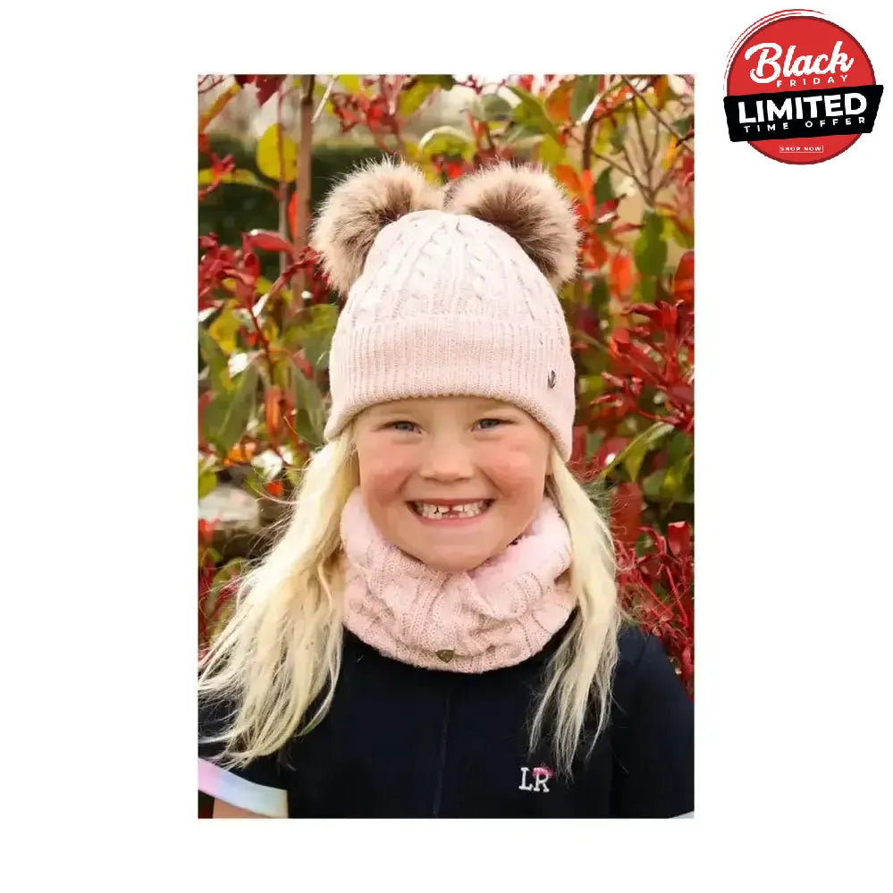 Hy Equestrian Morzine Children's Snood Beige Headwear & Neckwear