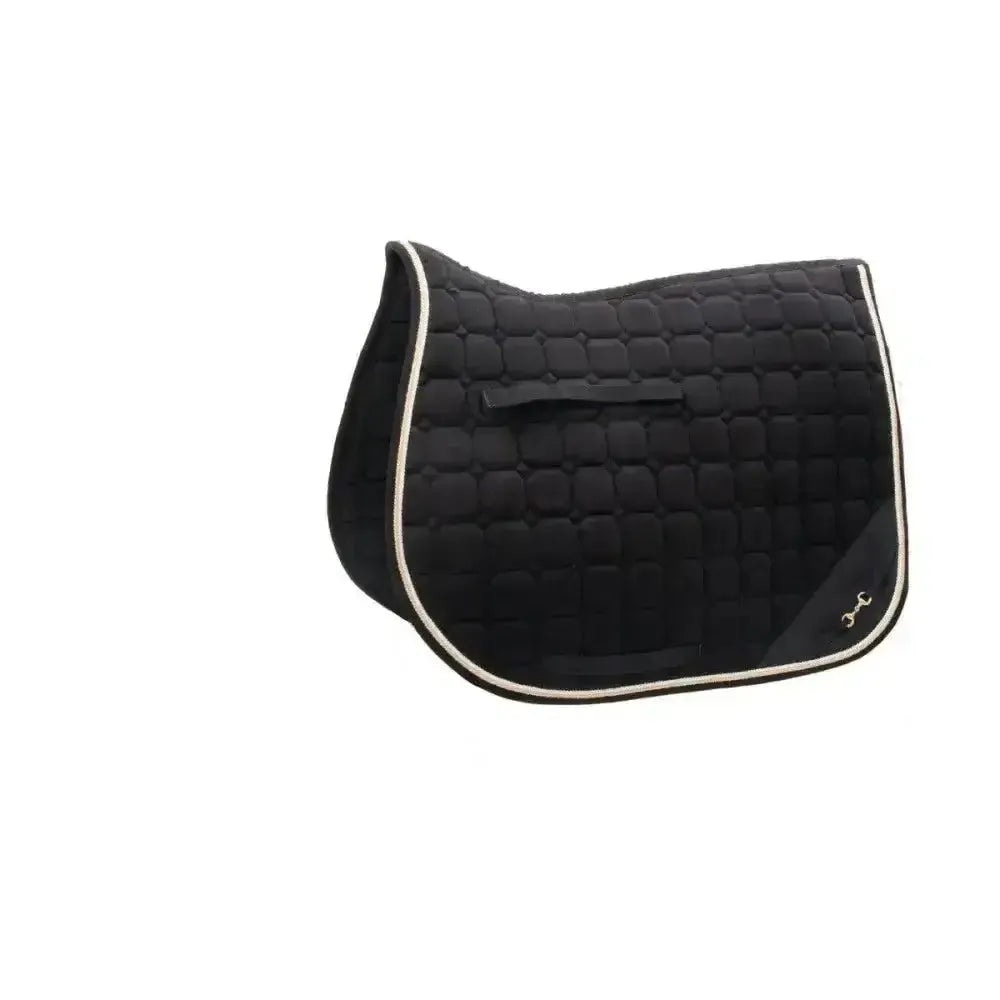 Hy Equestrian On The Bit Saddle Pad Black/Gold Full Saddle Pads