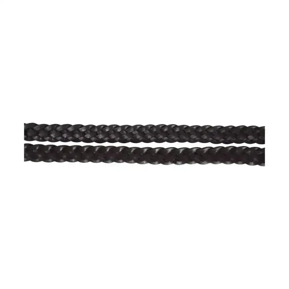 Hy Equestrian Plaited Reins Black Pony 1/2" Plaited Reins