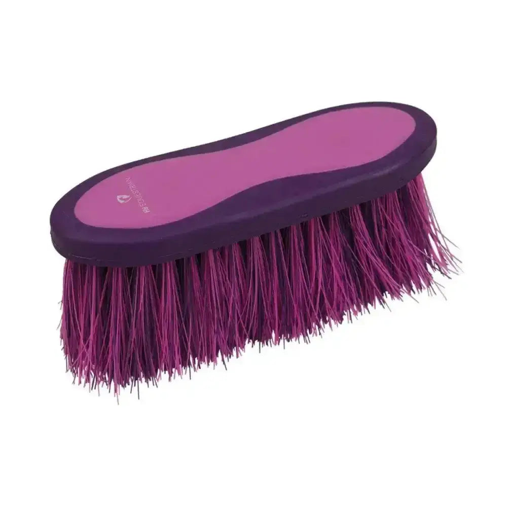 Purple Hy Equestrian pro groom long bristle dandy brush with dual-tone handle and dense vibrant bristles