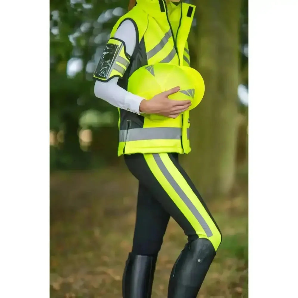 Hy Equestrian Reflector Phone & Key Holder Yellow One Size Hi-Vis