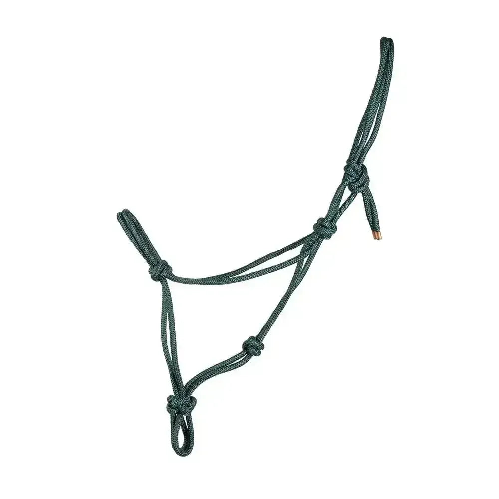Hy Equestrian Rope Halter Hunter Green Cob/Full Rope Headcollars