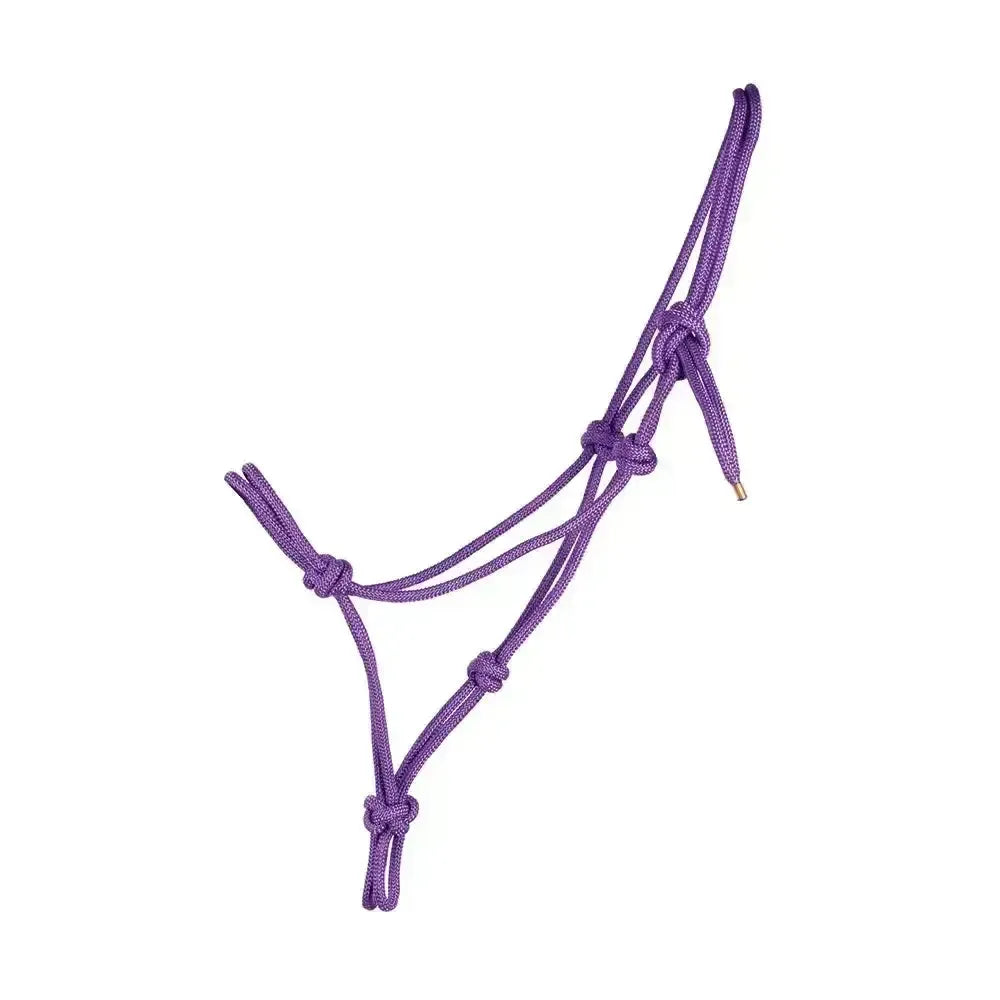 Hy Equestrian Rope Halter Purple Cob/Full Rope Headcollars
