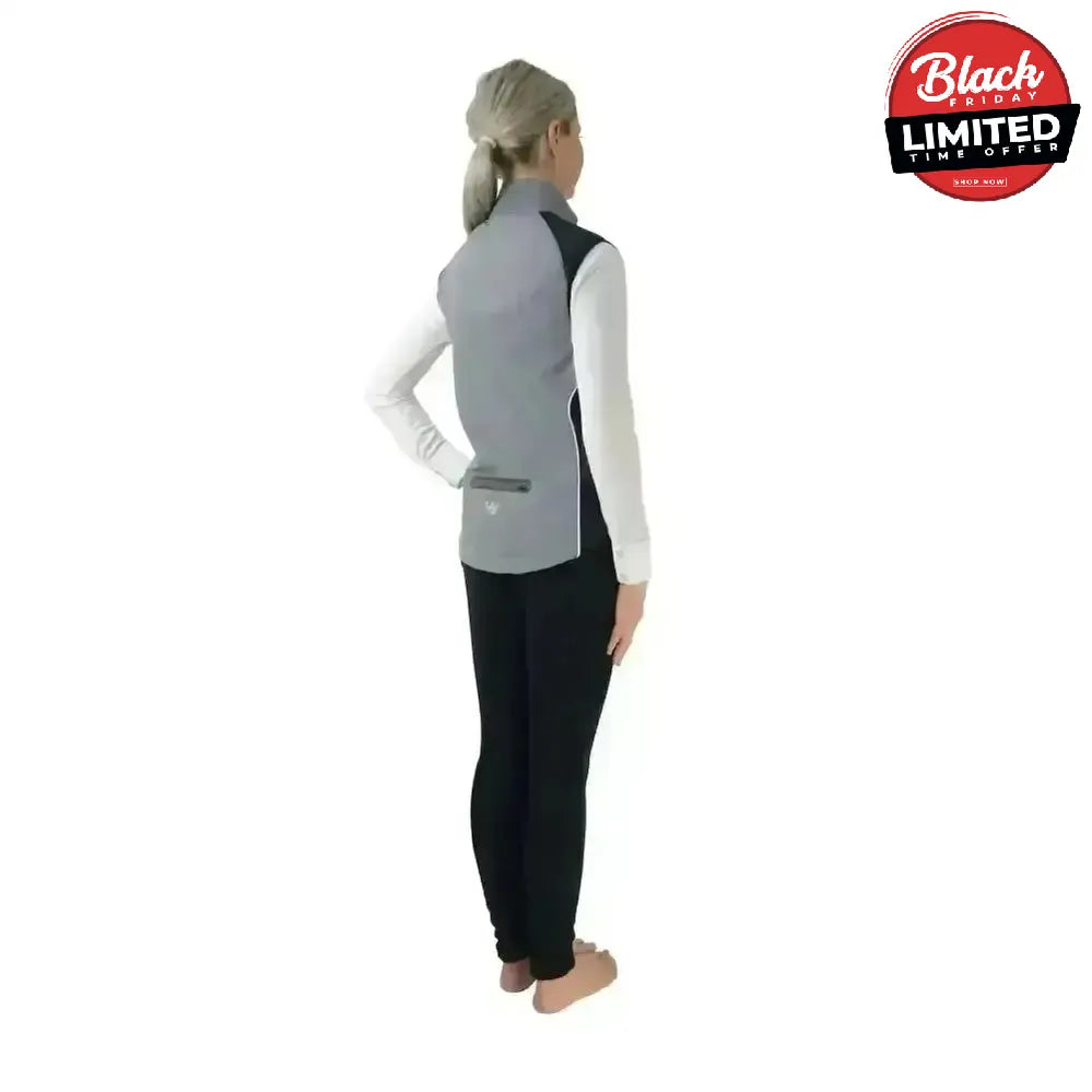 Hy Equestrian Silva Flash Reflective Gilet Reflective Silver X Small Riding Gilets