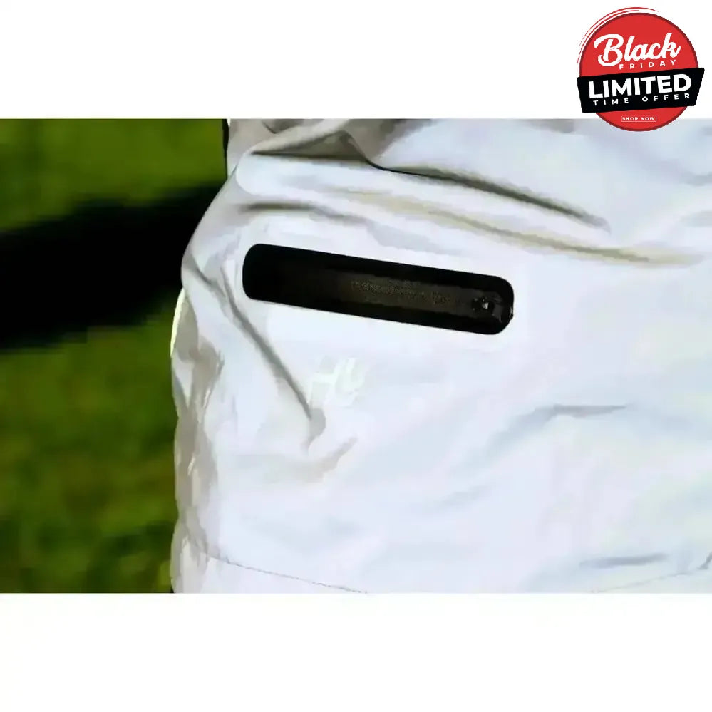 Hy Equestrian Silva Flash Reflective Jacket Reflective Silver X Small Outdoor Coats