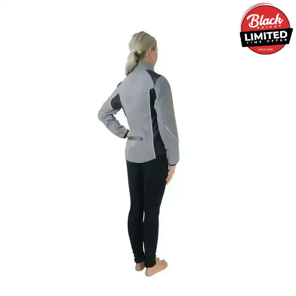 Hy Equestrian Silva Flash Reflective Jacket Reflective Silver X Small Outdoor Coats