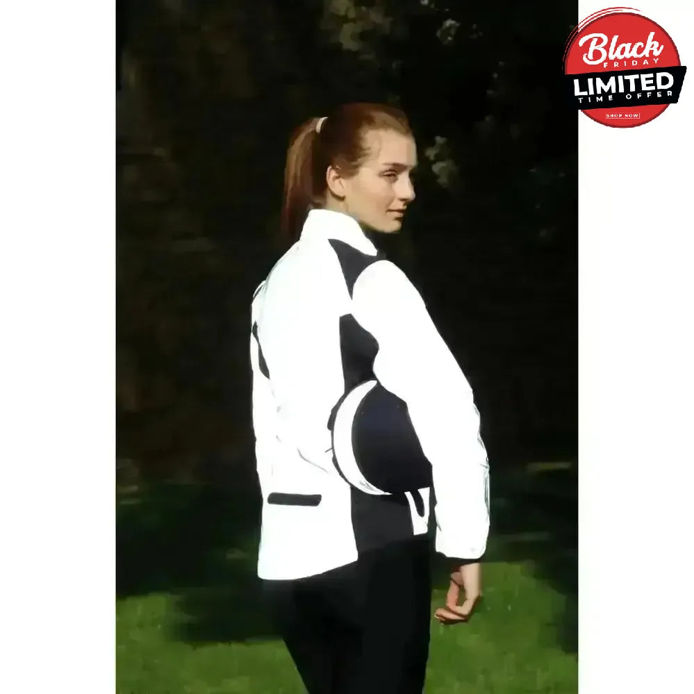 Hy Equestrian Silva Flash Reflective Jacket Reflective Silver X Small Outdoor Coats