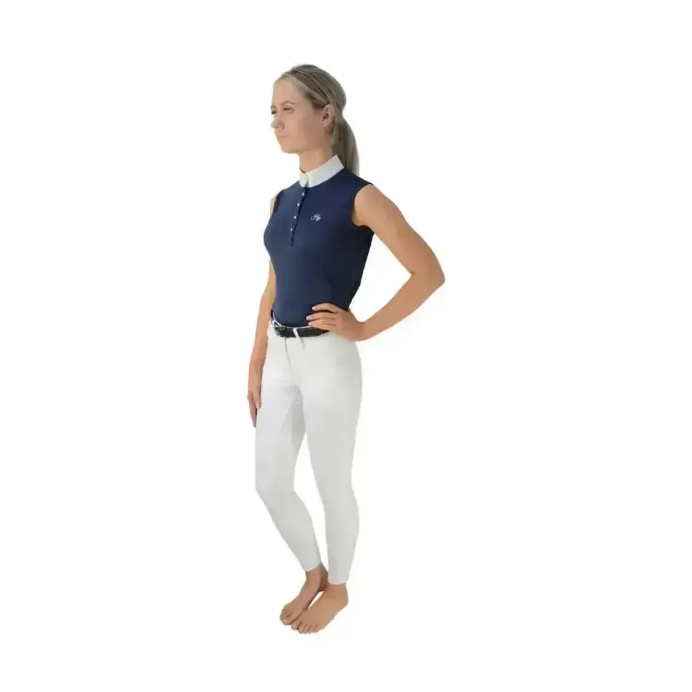 Hy Equestrian Sophia Sleeveless Show Shirt Rich Navy Rich Navy Large Show Shirts