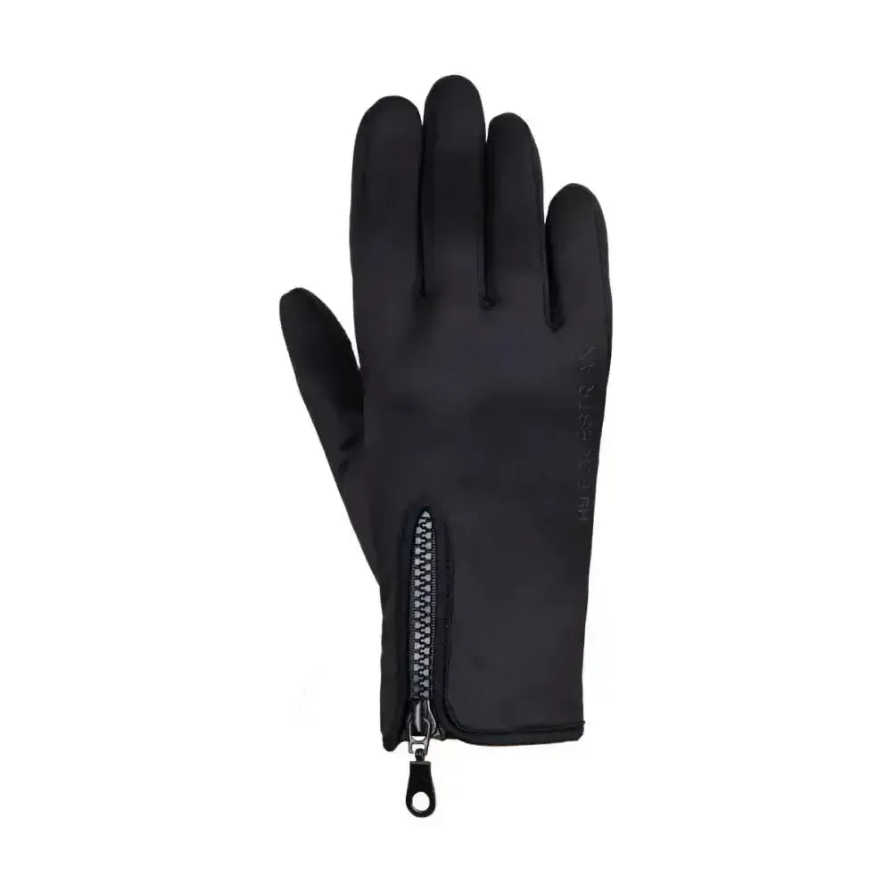 Hy Equestrian Stalactite Zip Riding and General Gloves Black X Small Riding Gloves
