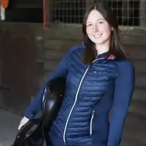 Hy Equestrian Synergy Elevate Sync Lightweight Jacket Navy/Fig XX Small Coats & Jackets