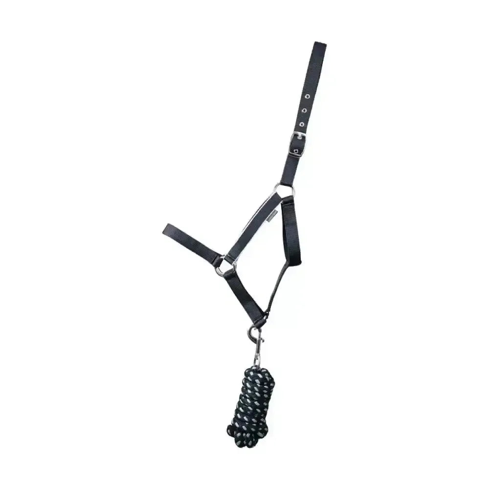 Hy Equestrian Synergy Head Collar & Lead Rope Navy Grape/Silver Small Pony Headcollar Sets