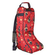 Hy Equestrian Thelwell Collection Balancing Act Boot Bag Red / Navy Riding Boot Bags