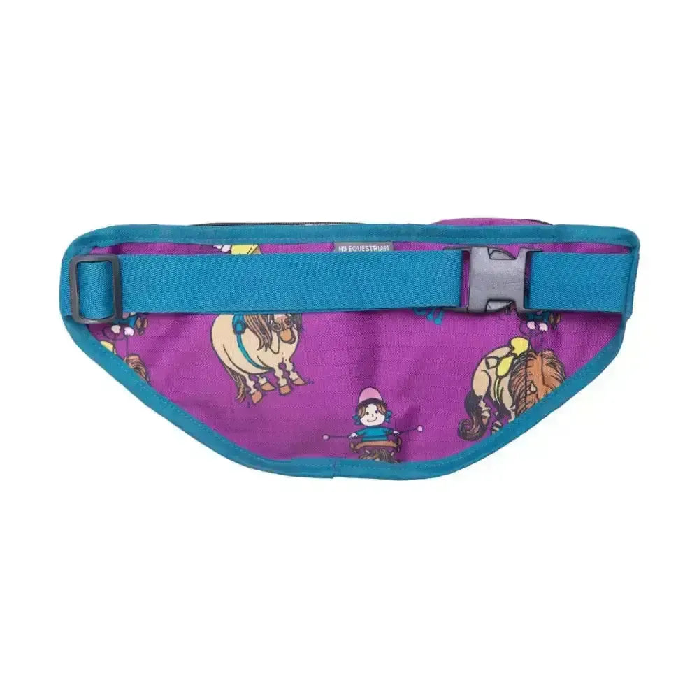 Hy Equestrian Thelwell Collection Pony Friends Bum Bag Imperial Purple/Pacific Blue Bum Bags