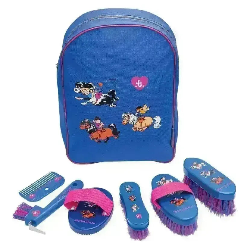 Hy Equestrian Thelwell Collection Race Complete Grooming Kit Rucksack Grooming Kits