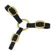 Hy Equestrian Three Way Leather Coupling Black Bit Coupler