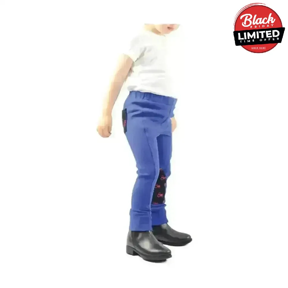 Hy Equestrian Tractors Rock Tots Jodhpurs Navy / Navy Child Small Jodhpurs