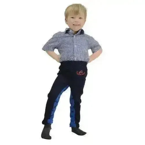 Hy Equestrian Tractors Rock Tots Jodhpurs Navy / Navy Child Small Jodhpurs