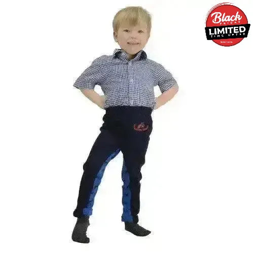 Hy Equestrian Tractors Rock Tots Jodhpurs Navy / Navy Child Small Jodhpurs