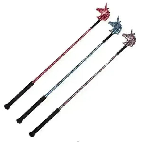 HY Equestrian Unicorn Riding Whip Pink Whips & Canes