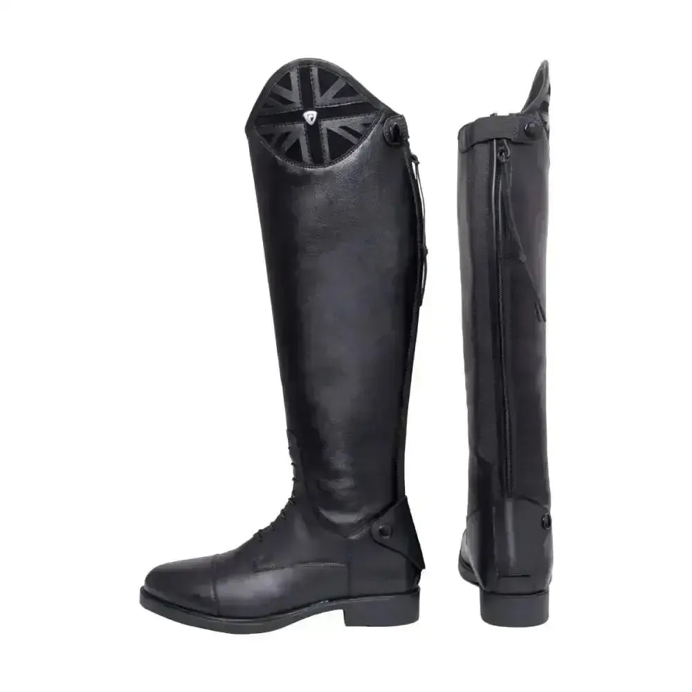 Hy Equestrian Union Jack Riding Boots Black 36 Long Riding Boots