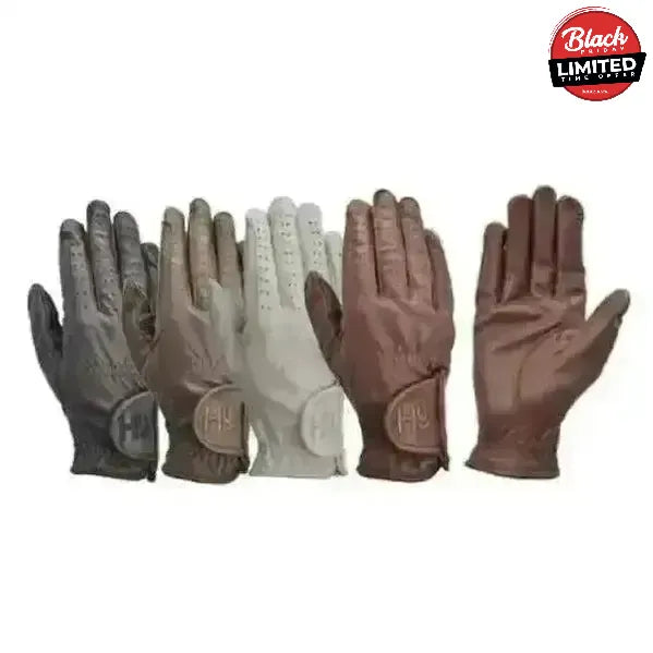 Hy Leather Childs Riding Gloves White X Small Riding Gloves