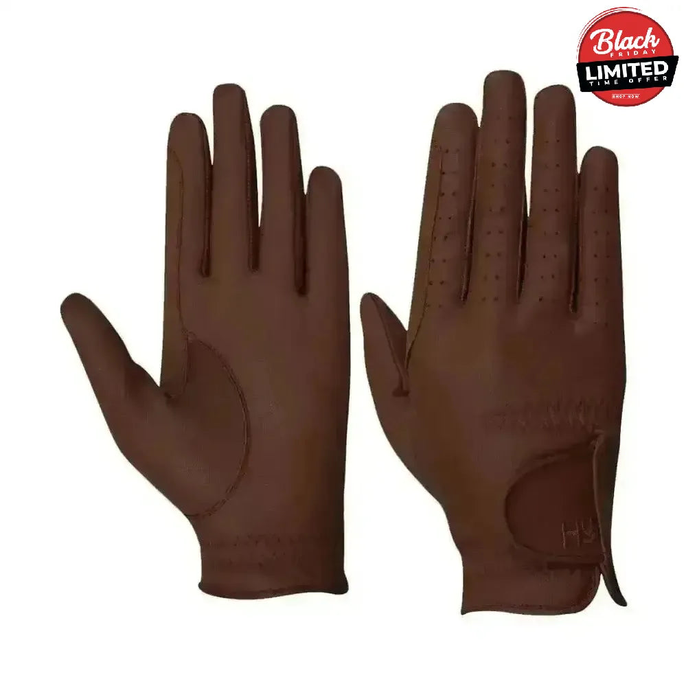 Hy Leather Childs Riding Gloves White X Small Riding Gloves