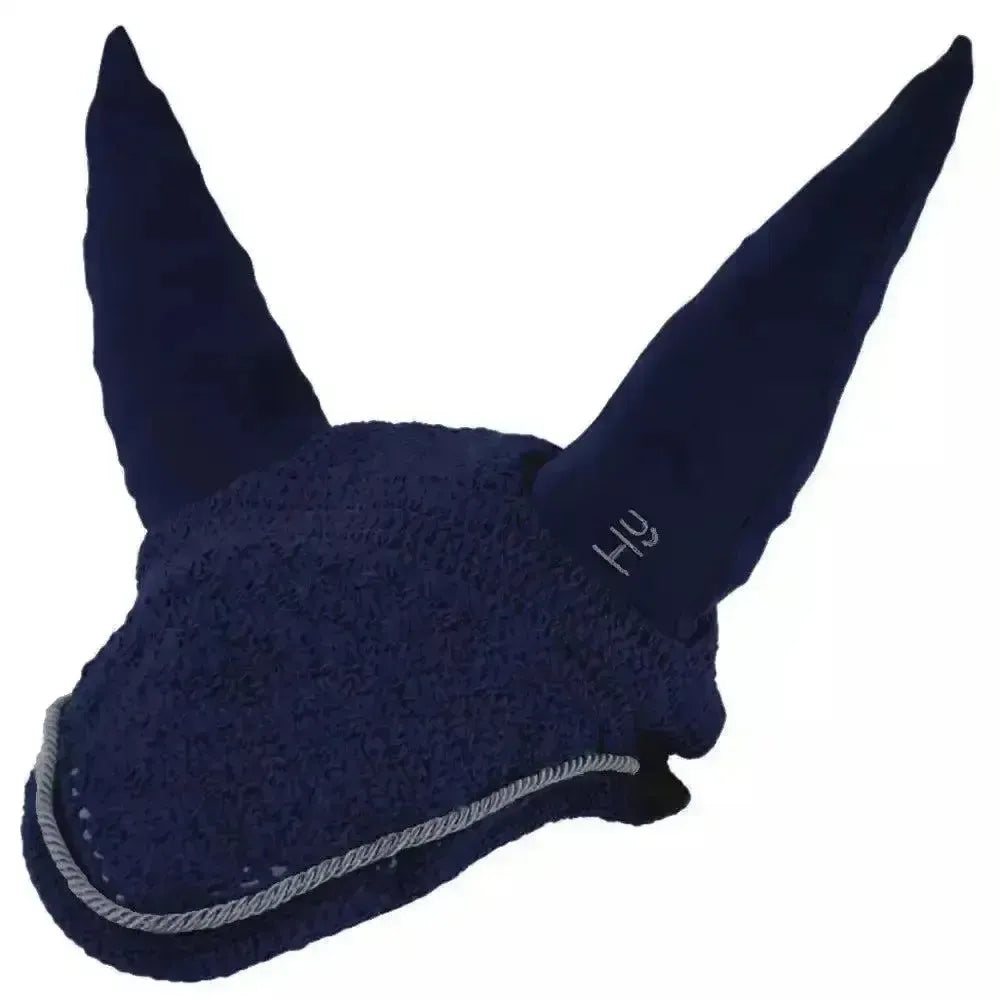Hy Sport Active Fly Veil midnight Navy Pony/Cob Horse Ear Bonnets