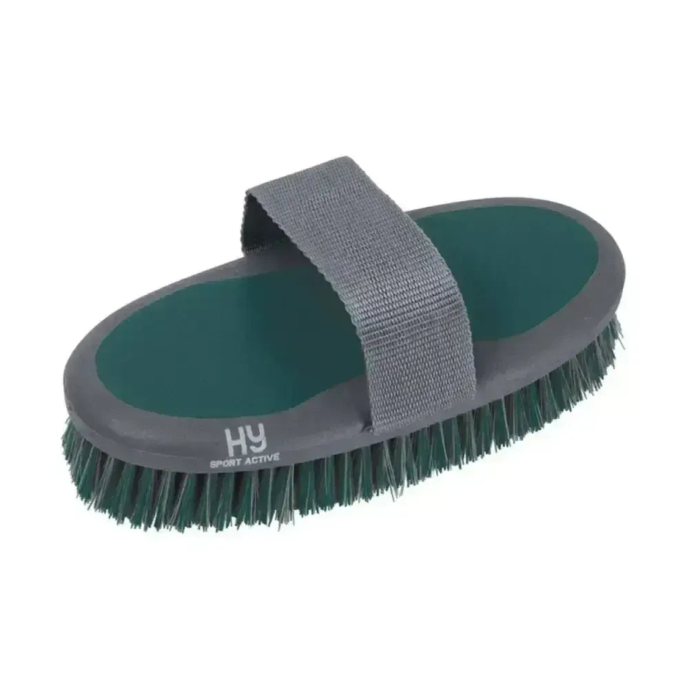 Hy Sport Active Groom Body Brush Aegeangreen Body Brushes