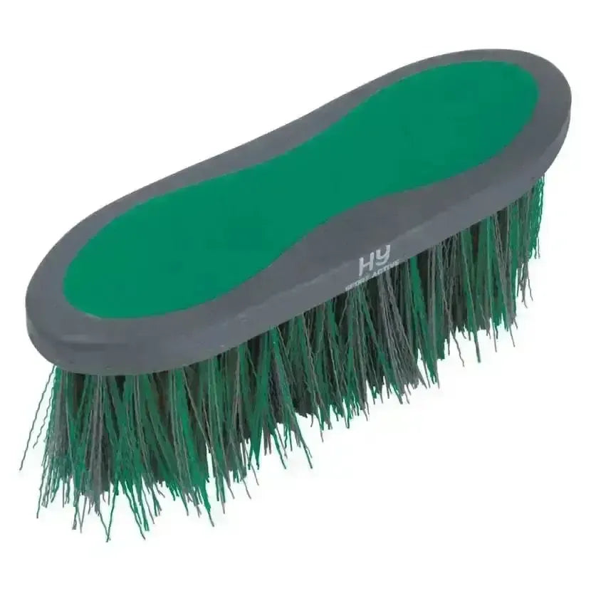 Hy Sport Active Groom Long Bristle Dandy Brush Emeraldgreen Dandy Brushes