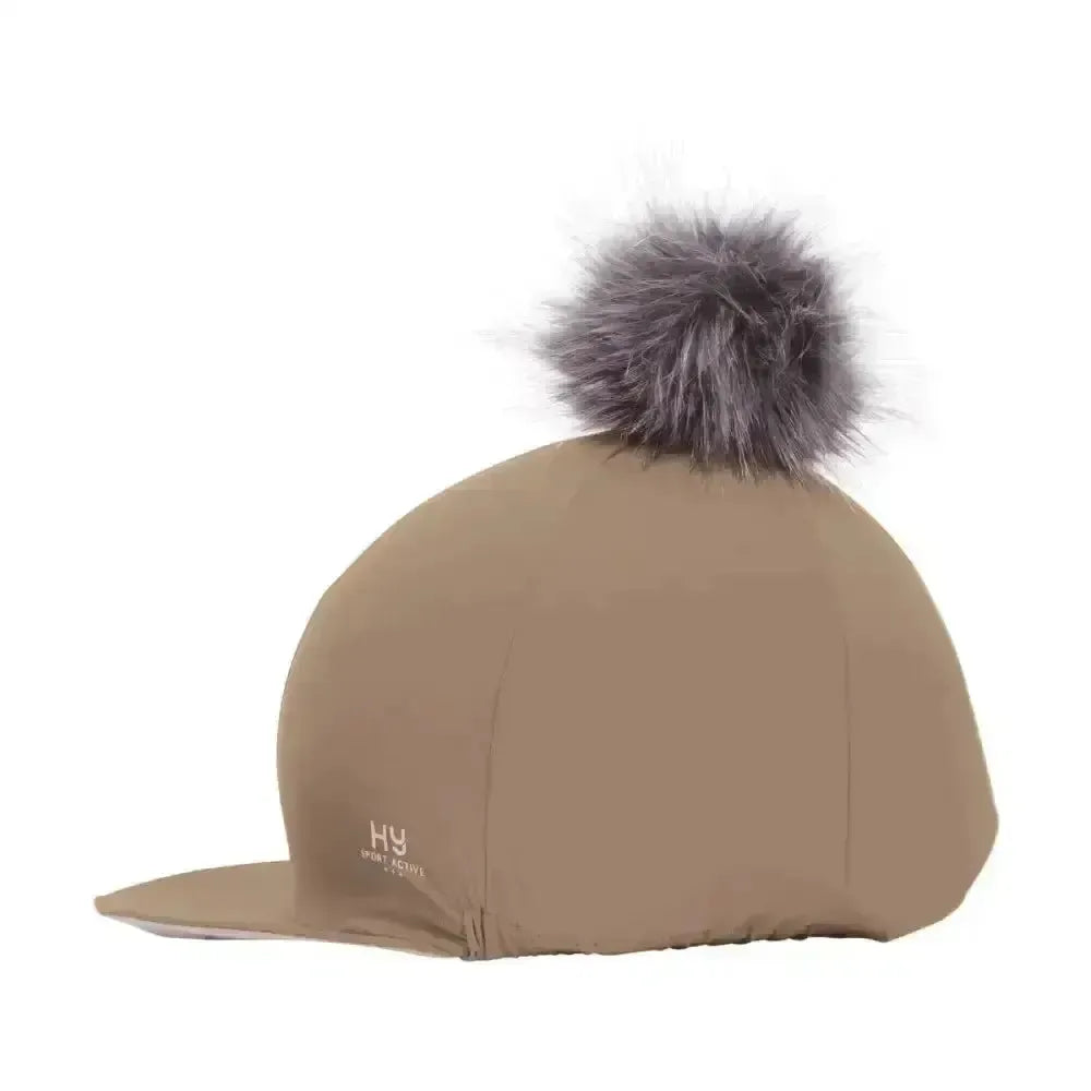 Hy Sport Active Hat Silk with Interchangeable Pom Pom Desert Sand One Size Hat Silks