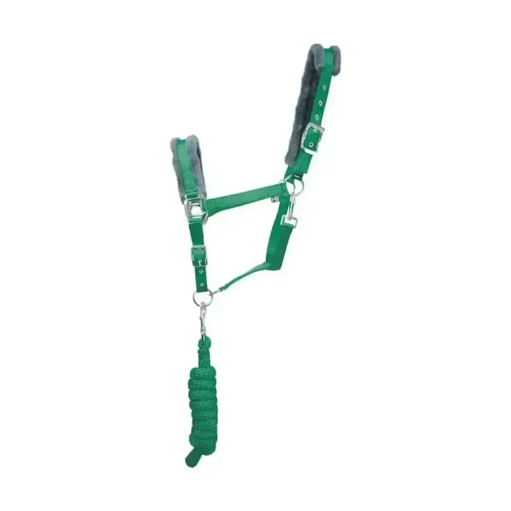 Hy Sport Active Head Collar & Lead Rope Aegean Green Cob Headcollar Sets