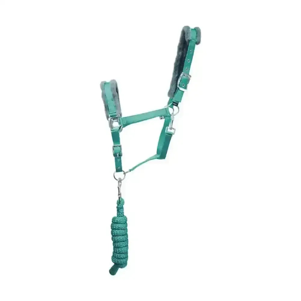 Hy Sport Active Head Collar & Lead Rope Aegean Green Cob Headcollar Sets