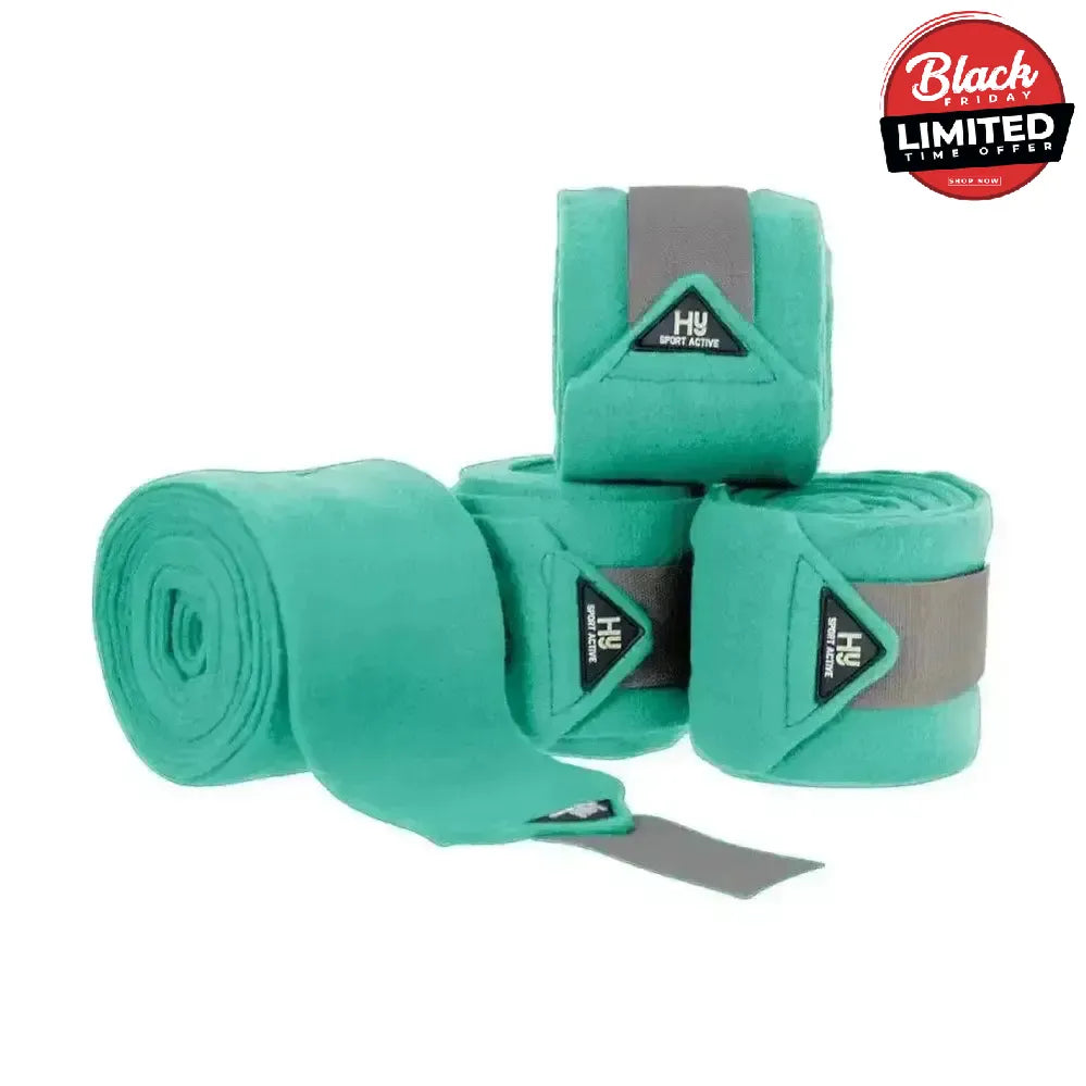Hy Sport Active Luxury Bandages Aegean Green Cob/Full Leg Bandages