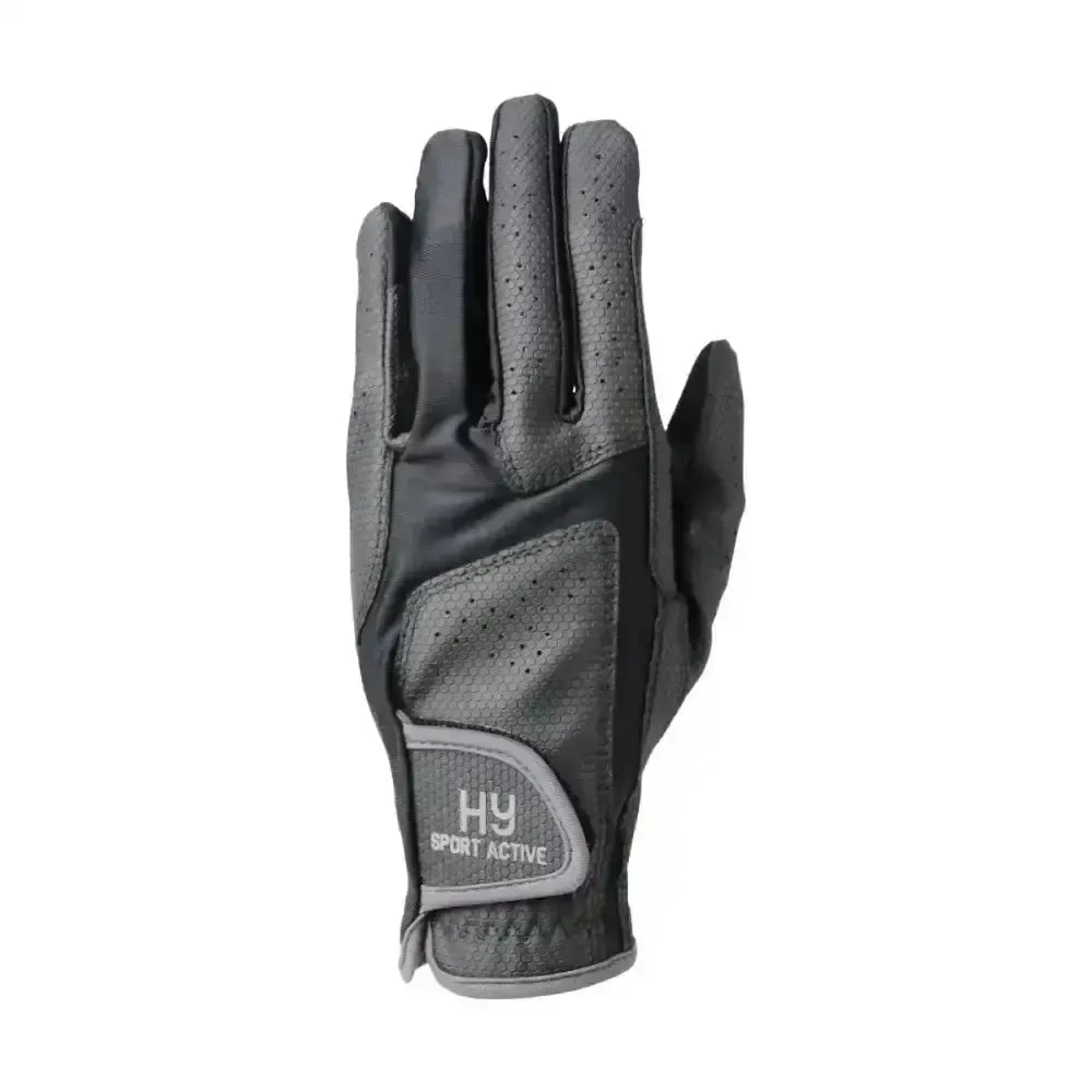 Hy Sport Active Riding Gloves Black/Pencilgrey X Small Riding Gloves