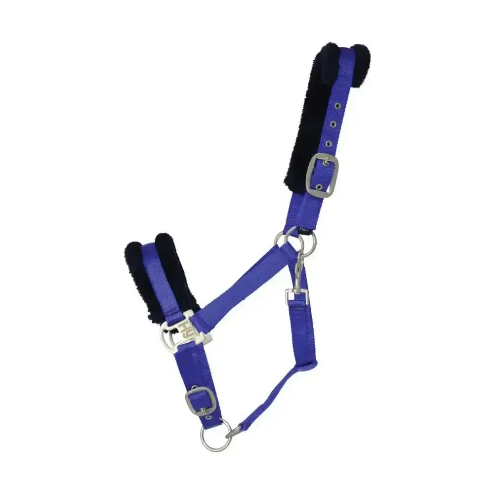 Hy Two Tone Faux Fur Head Collar Royal Blue/Navy Full Headcollars