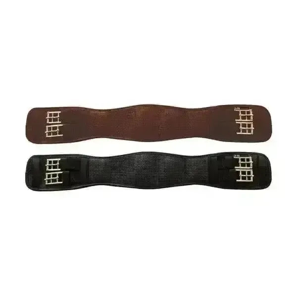 HyCOMFORT Waffle Dressage Girth - Elasticated Both Ends Black 16" / 40cm Dressage Girths