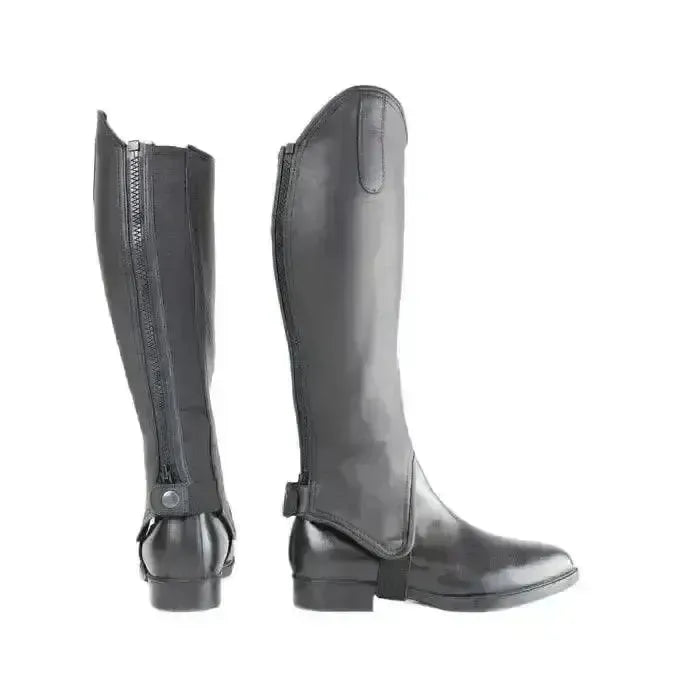 Hyland Leather Riding Gaiters Quality Leather Gaiters For Riding Black X Large Chaps & Gaiters