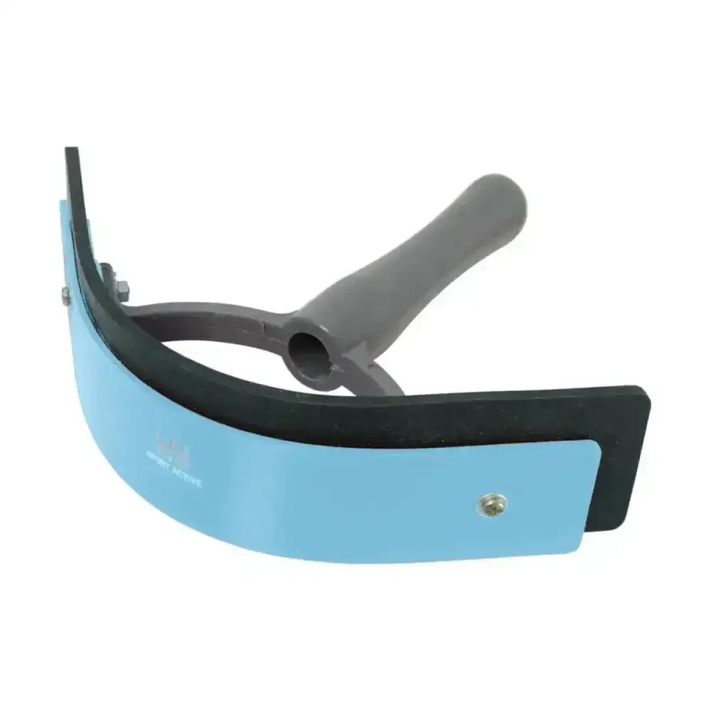 Light blue hyshine active groom two tone sweat scraper with black rubber edge and gray soft touch ergonomic handle