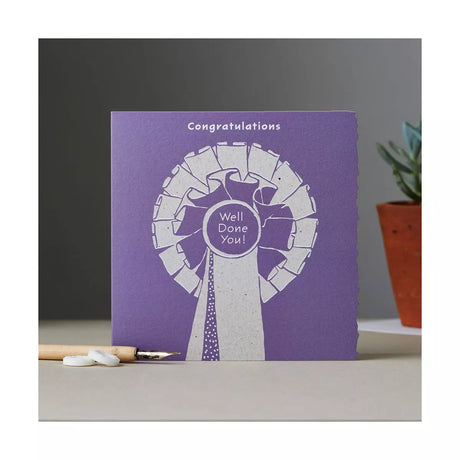 Deckled Edge Colour Block Pony Card Congratulations Gift Cards Barnstaple Equestrian Supplies