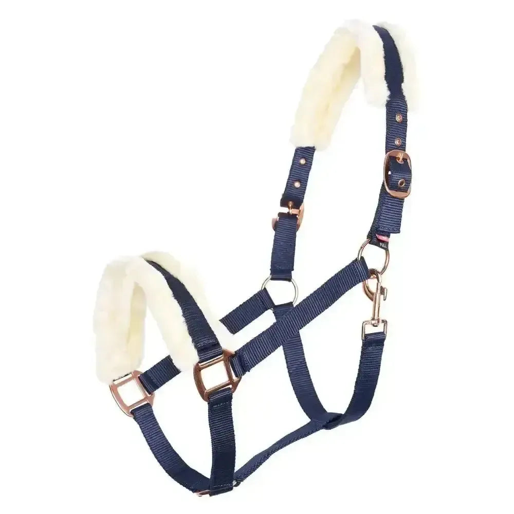 Imperial Riding Headcollar Classic Fur Navy Foal Navy Headcollars