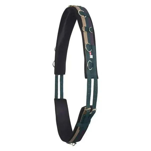 Imperial Riding Lunging Girth Deluxe Extra Multi Forest Green Cob multi Forestgreen Lunging Rollers