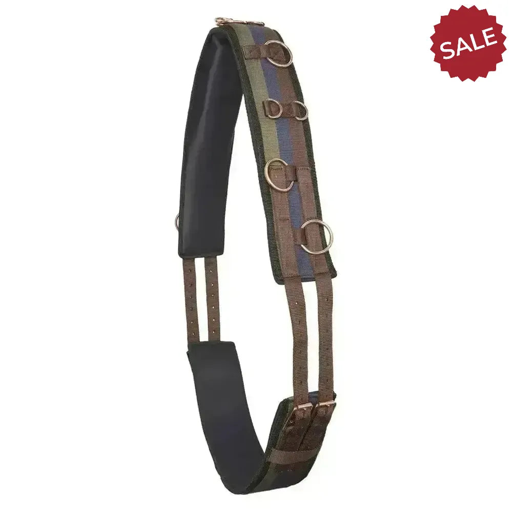 Imperial Riding Lunging Girth Deluxe Extra Multi Walnut Pony multi Walnut Lunging Rollers