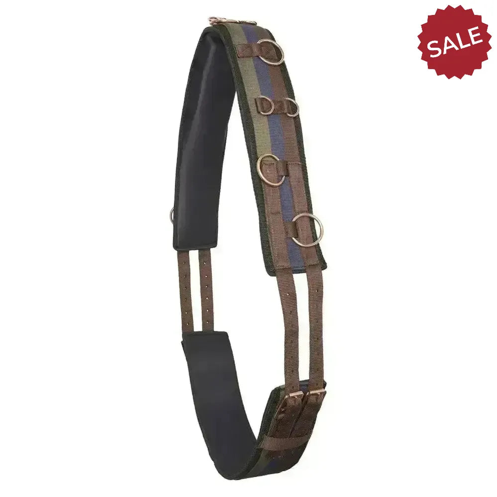 Imperial Riding Lunging Girth Deluxe Extra Multi Walnut Pony multi Walnut Lunging Rollers