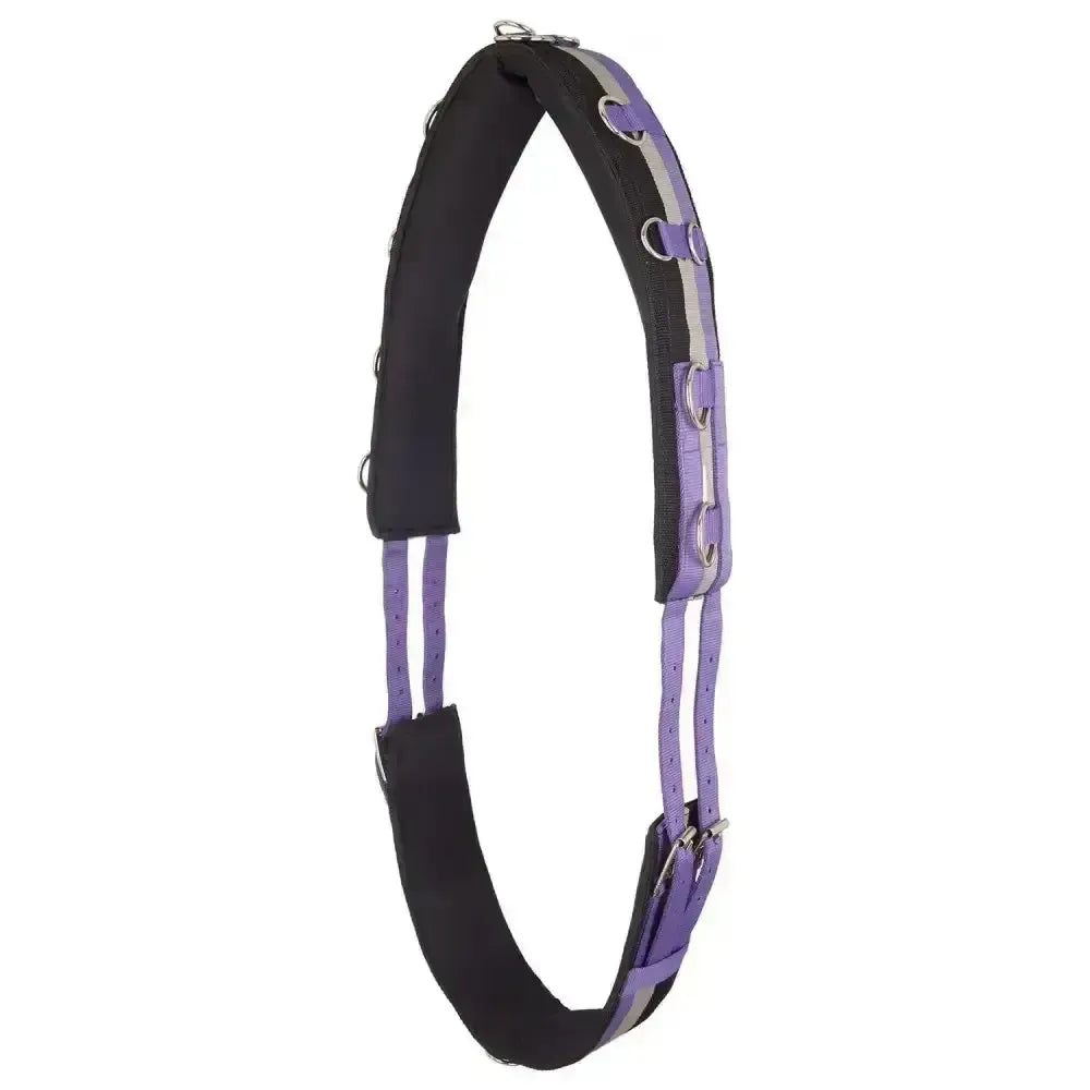 Imperial Riding Lunging Girth Nylon Deluxe Royal Purple Cob Royal Purple Lunging Rollers